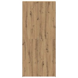 Armoire à chaussures Chêne artisanal 80x35,5x180 cm Bois d'ingénierie 