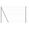 Ensemble de Clôture Lot de 2 Vert Acier, PVC 25 x 1,5 m Durable 