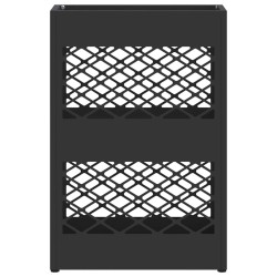 Support de parapluie noir - 28x12x41 cm en acier 