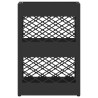Support de parapluie noir - 28x12x41 cm en acier 