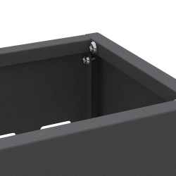 Support de parapluie noir - 28x12x41 cm en acier 