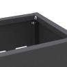 Support de parapluie noir - 28x12x41 cm en acier 