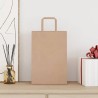 Sacs en papier 250 pcs avec poignées marron 21x11x31 cm 