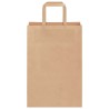 Sacs en papier 250 pcs avec poignées marron 21x11x31 cm 