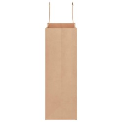 Sacs en papier 250 pcs avec poignées marron 21x11x31 cm 