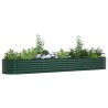 Bac de jardin surélevé Vert 400x80x44 cm en acier galvanisé 