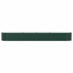 Bac de jardin surélevé Vert 400x80x44 cm en acier galvanisé 