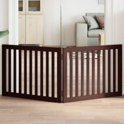 Barrière pour chien pliable 2 panneaux 160 cm bois de peuplier 