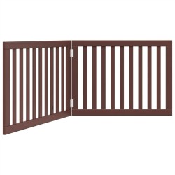 Barrière pour chien pliable 2 panneaux 160 cm bois de peuplier 