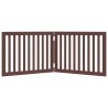 Barrière pour chien pliable 2 panneaux 160 cm bois de peuplier 