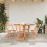 Table pliable de jardin papillon 120x70x75 cm Bois teck solide 