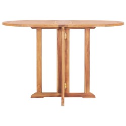 Table pliable de jardin papillon 120x70x75 cm Bois teck solide 