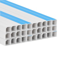 Goulotte de câble auto-adhésive 33x33 mm 30 m PVC 