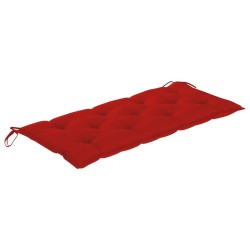 Banc de jardin avec coussin 120 cm Bambou 
