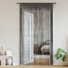 Rideau en fils 2 pcs 100 x 250 cm Noir 