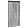 Rideau en fils 2 pcs 100 x 250 cm Noir 