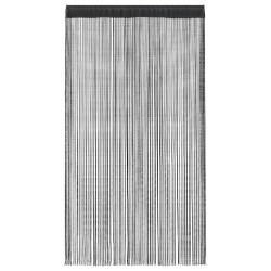 Rideau en fils 2 pcs 100 x 250 cm Noir 