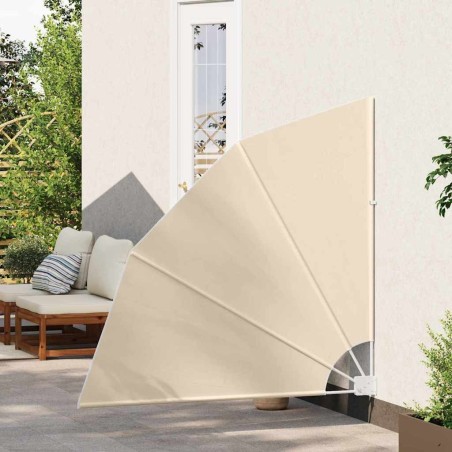 Écran de confidentialité pour balcon Beige 140 x 140 cm tissu 