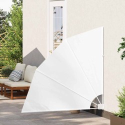 Écran de confidentialité pour balcon Blanc 140 x 140 cm tissu 