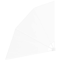 Écran de confidentialité pour balcon Blanc 140 x 140 cm tissu 