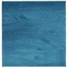 Tapis OVIEDO à poils courts turquoise 120x120 cm 