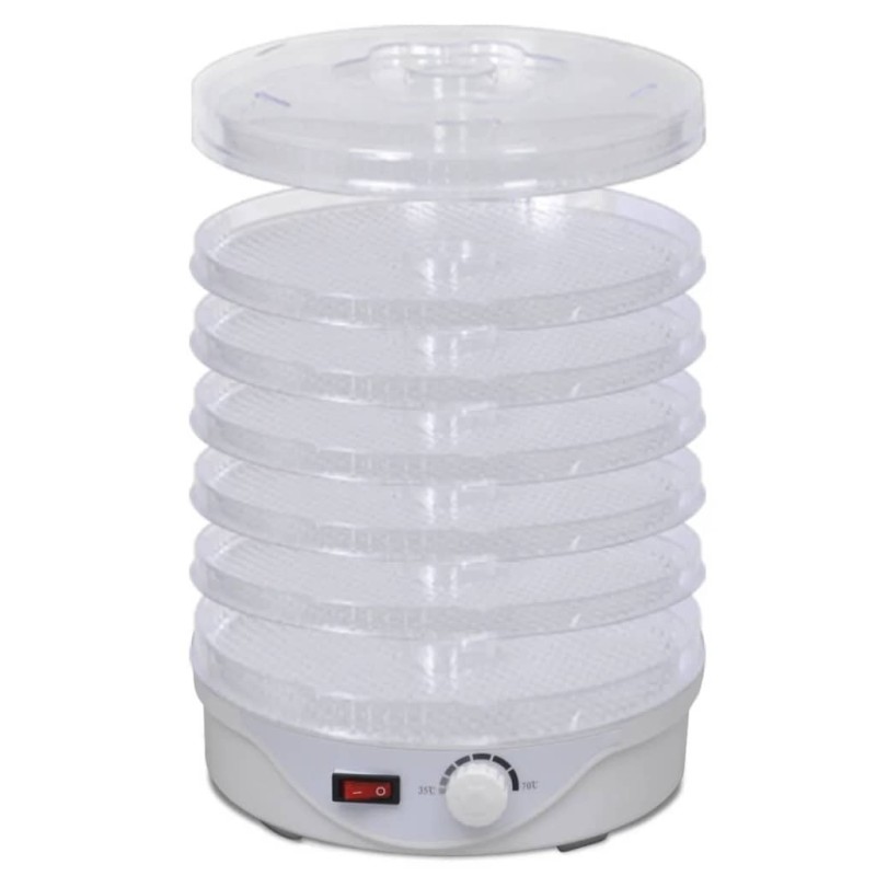 Déshydrateur alimentaire rond 250 W 6 plateaux 