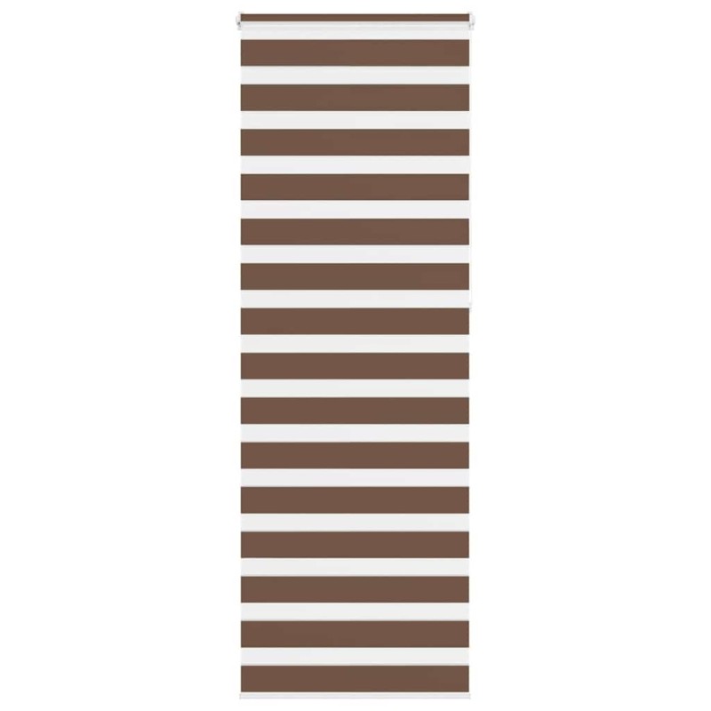 Store zèbre marron 90x230 cm largeur du tissu 85,9 cm polyester 