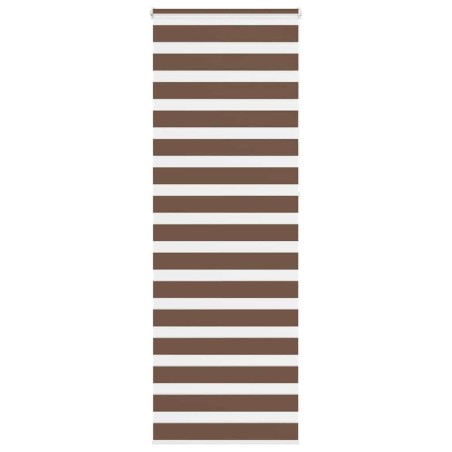 Store zèbre marron 90x230 cm largeur du tissu 85,9 cm polyester 