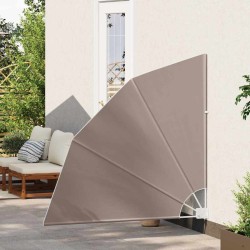 Écran de confidentialité pour balcon Taupe 140 x 140 cm tissu 