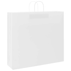 Sacs en papier 50 pcs avec poignées blanc 54x15x49 cm 