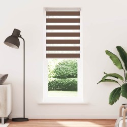 Store zèbre marron 75x200 cm largeur du tissu 70,9 cm polyester 