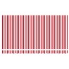 Tissu de remplacement d'auvent pour cadre 4x2 m Rouge et Blanc 