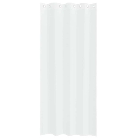 Rideaux avec des rideaux 2 pcs Blanc 140 x 225 cm Polyester 