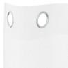 Rideaux avec des rideaux 2 pcs Blanc 140 x 225 cm Polyester 