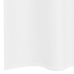 Rideaux avec des rideaux 2 pcs Blanc 140 x 225 cm Polyester 