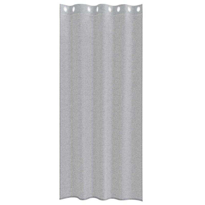 Rideaux 2 pcs Gris foncé 140 x 225 cm Polyester 