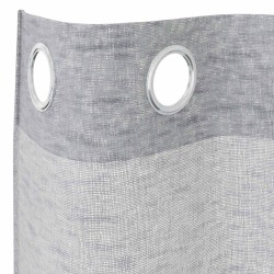 Rideaux 2 pcs Gris foncé 140 x 225 cm Polyester 