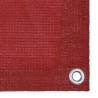 Écran de balcon Rouge 120x600 cm PEHD 