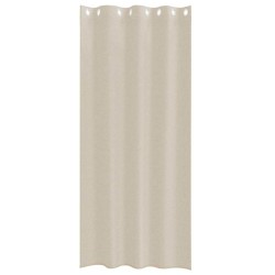 Rideaux avec des rideaux 2 pcs Sable 140 x 225 cm Polyester 