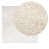 Tapis OVIEDO à poils courts beige 120x120 cm 
