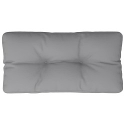 Coussin de palette gris 70x40x12 cm tissu 