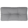 Coussin de palette gris 70x40x12 cm tissu 