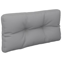Coussin de palette gris 70x40x12 cm tissu 