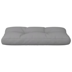 Coussin de palette gris 70x40x12 cm tissu 