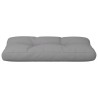 Coussin de palette gris 70x40x12 cm tissu 