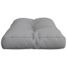 Coussin de palette gris 70x40x12 cm tissu 