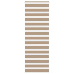 Store zèbre marron sable largeur du tissu 70,9 cm polyester 