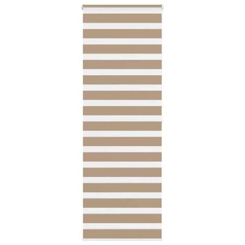 Store zèbre marron sable largeur du tissu 70,9 cm polyester 