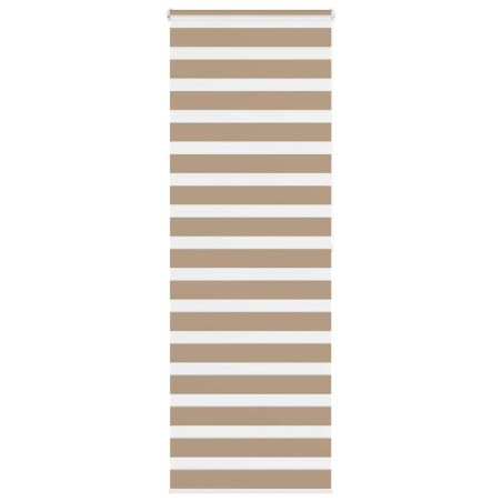 Store zèbre marron sable largeur du tissu 70,9 cm polyester 