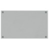 Tableau noir magnétique mural Blanc 100x60 cm Verre trempé 
